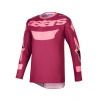 Dres RACER RIWAY, ALPINESTARS (tmavě červená/korálová) 2026 M