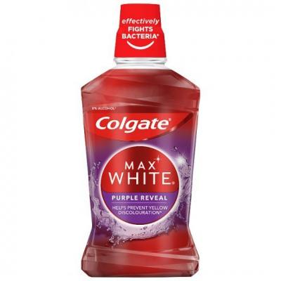 Colgate Max White Purple Reveal ústna voda bez alkoholu 500 ml