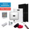 Huawei Solárny systém 5kWp, 3 fázový - zostava komponentov pre krytinu plech vzor škridla (Menič Huawei SUN2000-5KTL-M1-HC + solárne panely JA Solar JAM60D41-500/LB_FB + Rozvádzač EM-1N_DC + Rozvádzač