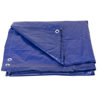 Plachta Tarpaulin Poolco 3,6 m, 120 g/m², zakrývacia, modrá, okrúhla