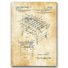 Retro plagát Futbalový stôl Patent A4 (Retro plagát Futbalový stôl Patent A4)
