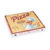 krabica na pizzu 29,5x29,5x3 cm 100 ks / vlnitá lepenka