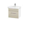 Dreja Umývadlová skrinka SOLO SZZ 50 - N01 Biela lesk / Úchytka T01 / D04 Dub