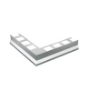 BP9/1 balkónová lišta rohová ACARA, nerez V2A, 22 mm, 110 mm, 1 ks
