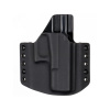 Vnější kydex pouzdro pro Glock 19/19x/45, RH Holsters, Poloviční sweatguard, Levák, Speed Loops 45 mm