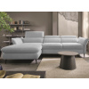 Rohová sedacia súprava Mango, svetlo šedá látka, ľavý roh