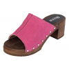 Dreváky BUXA Dámske Dreváky Na Vysokom Opätku OS72 - Ružový Semiš Veľkosť: 37 [24.2 cm]