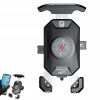 MOTOCYKLOVÝ DRŽIAK NA TELEFÓN NABÍJAČKA USB 12/24V Qi15W + PD20W