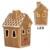 Clayre & Eef Perníková LED chalúpka Gingerbread Cott - 8*8*12 cm - Clayre & Eef