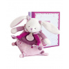 Doudou et Compagnie Paris Doudou darčeková sada hudobná hračka ružový zajačik 17 cm