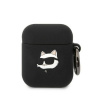 Karl Lagerfeld puzdro gumené Apple Airpods 1/2 KLA2RUNCHK čierne