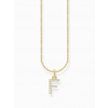 Thomas Sabo KE2245-414-14-L45V Gold-plated necklace letter F