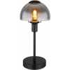 Globo Lighting Kokkini stolová lampa 1x25 W čierna-dymová 21914B