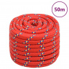 vidaXL Lodné lano červené 20 mm 50 m polypropylén