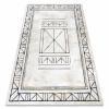 Eoshop Koberec ANTIKA 125 tek, moderní rám, řecký omyvatelný - béžový / šedá (Velikost: 120x170 cm)
