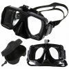Potápačská maska okuliare GAT 49F1 MASKA DO NURKOWANIA GOPRO čierna