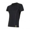 SENSOR MERINO ACTIVE pánské triko kr.rukáv černá 11109034-00