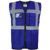 Korntex Hamburg Multifunkčná reflexná vesta KX810 Royal Blue 4XL