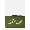 PEŇAŽENKA KARL LAGERFELD K/SIGNATURE BIFOLD ZIP CH OLIVE