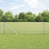 zahrada-XL Plot s stĺpmi Strieborná 0.8 x 10 m Oceľ 3351922