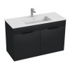 Jika Cube umývadlová skrinka 100x43 cm s umývadlom,2 dvierka,Antracit H4536511763521