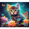Dřevěné puzzle Cute Kitt…