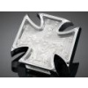Koncové moto svetlo Highway Hawk GOTHIC s LED, osvetlenie ŠPZ, E-mark, chróm (1ks) 68-0160