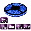 ECOLIGHT LED pásik - SMD 2835 - 5m - 60LED/m - 4,8W/m - modrý - IP20 - s konektorom