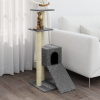 vidaXL Škrabadlo pre mačky so sisalovými stĺpikmi svetlosivé 92 cm 171513