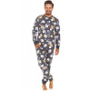 Pánske pyžamo Doctor Nap PMB.7109 Farba: Sivá, Veľkosť: 2XL