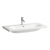 Laufen Lua - Umývadlo nábytkové 100x46 cm, s prepadom, otvor na batériu, LCC, biela H8160894001041