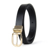 Dámsky kožený opasok NOBLEHIDE GOLD, 2.5 cm, čierny
