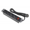 CTnet NP-10-4, 10“ napájecí panel 4x230V 1,8m, 1U