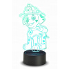 Nočná lampa do detskej izby - 3D LED lôžková lampa Marshall PSI Patrol Mix Color (3D LED lôžková lampa Marshall PSI Patrol Mix Color)