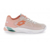 Dámska obuv Lotto Mirage 100 II Clay - white/melon orange/peach melba - Viacfarebný (38,5)
