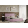 Posteľ ALCAMO 180x200 ružová s úložným priestorom