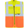 Korntex Berlin Multifunkčná reflexná vesta na zips KX802 Signal Yellow M