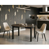 VIKO-design-TOP Jedálenský stôl rozkladací okrúhly STM black