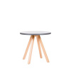 Antares Konferenčný stolík WOOD, v. 55,5cm, p. 60 cm, doska antracit + podnož buk