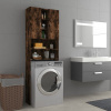 Skrinka na práčku dymový dub 64x25,5x190 cm-ForU-815957