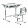 Písací stôl Spacetronik Costway 66,4 x 36,5 x 76 cm, biely, sivý