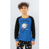 Vienetta Kids Detské pyžamo dlhé Vesmír: modrá 3 - 4
