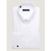 Pánska košeľa biela extra slim fit s hladkým vzorom 17809