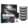 Gillette Mach3 Charcoal Náhradné Holiace Hlavice pre Mužov s 3 Čepieľkami