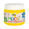 KREUL MUCKI prstová farba na textil - žltá - 150 ml