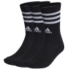 Socks adidas 3 Stripes Cushioned Crew Socks IC1321 (127446) Black/Green 43-45
