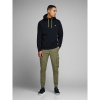 Jack and Jones Slim Stretch Cuffed Cargo Pants Olive Night 36W R