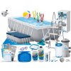 Rámový obdĺžnikový bazén Intex 400 x 200 cm (Intex 26790 Záhradný bazén s obdĺžnikovým rámom 400x200x122 KOMPLETNÁ sada)