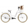 GOETZE Detský Bicykel STYLE 24 3 Prevodový biely+košík Košík: biely prútený