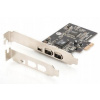 DIGITUS DS-30201-5 DIGITUS Firewire 400 PCI Express radič, 2x externý, 1x interný
